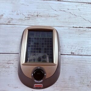 Coleco Word Games Handheld Electronic Game Retro 2006 Model 41002 Bronze Brown